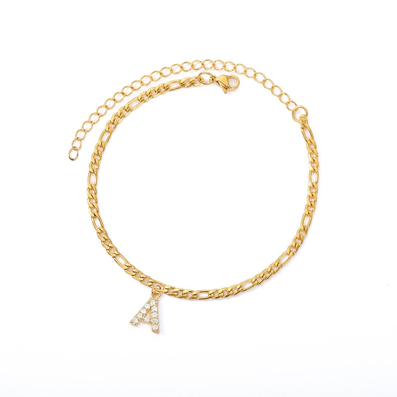 Letter Anklet