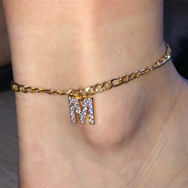 Letter Anklet